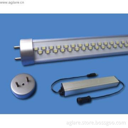 LED Tube With 1/2 PC Cover And 1/2 Aluminum Cover